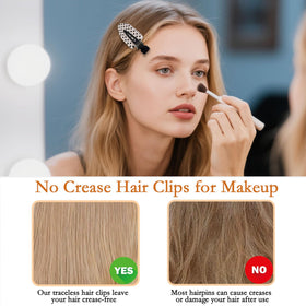 BAISEN securing bangs during skincare routine for clean makeup prep