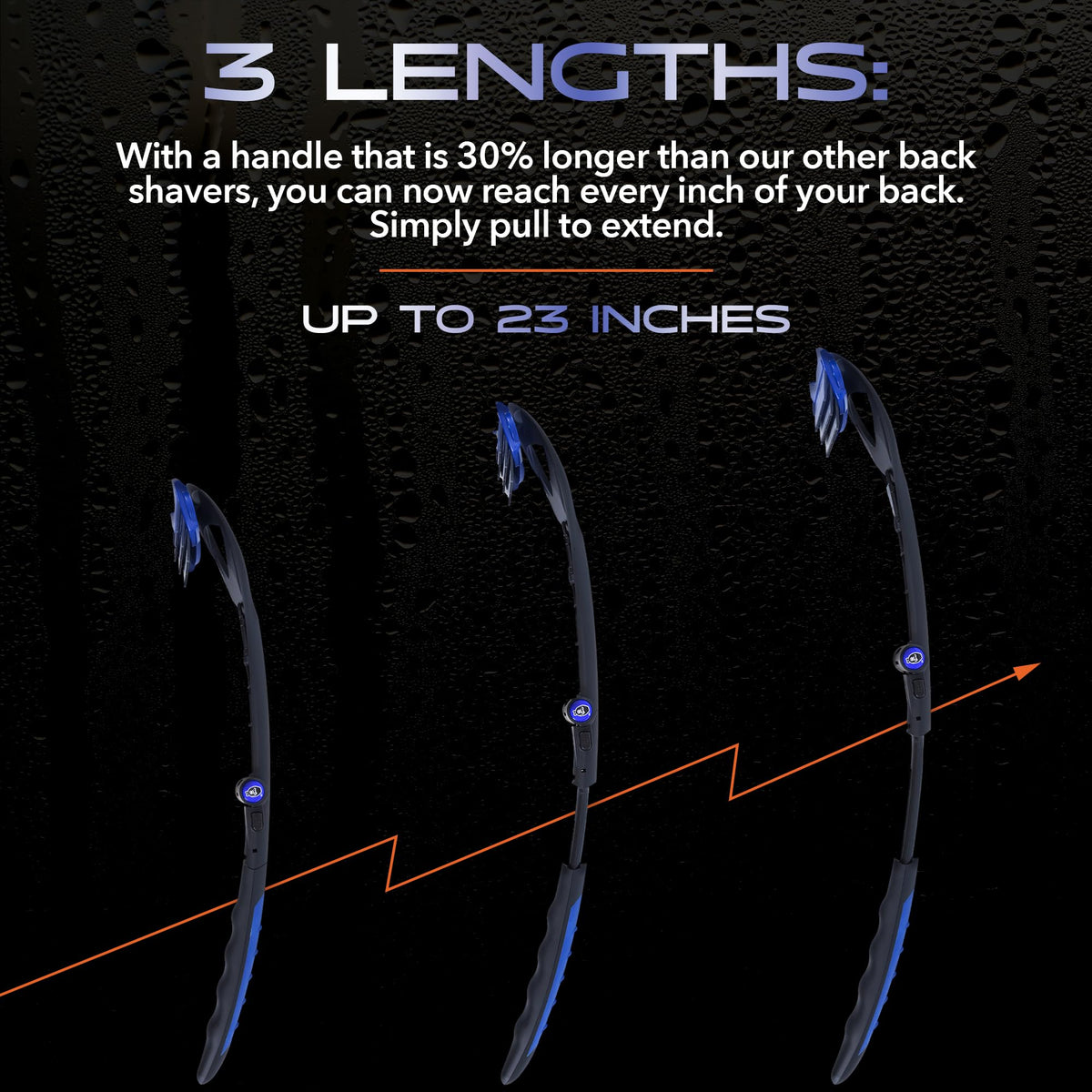 BAKBLADE ergonomic silicone handle close-up for secure wet grip and control