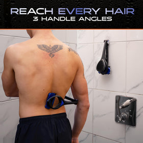 BAKBLADE used in shower demonstrating wet shave convenience and stability