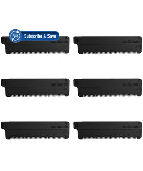 BAKBLADE front packaging showing six refill cartridges and product branding for quick replacement