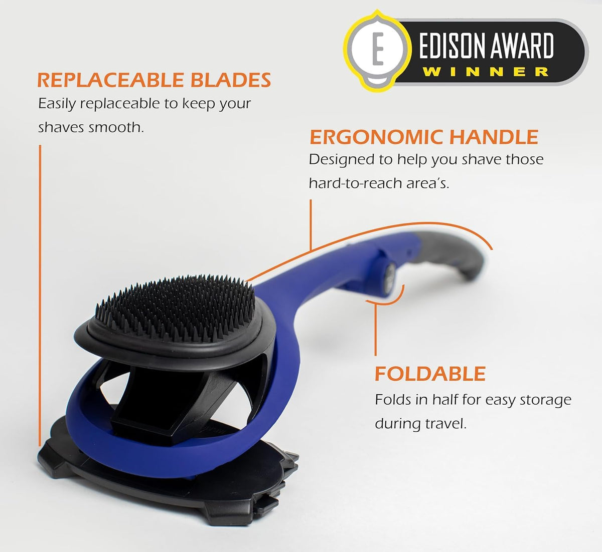 BAKBLADE handle close-up highlighting ergonomic grip for comfortable reach