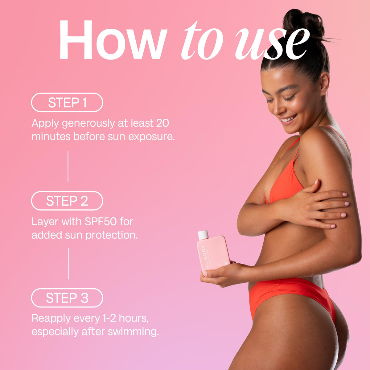 BALI BODY lifestyle beach scene conveying summer scent and glow