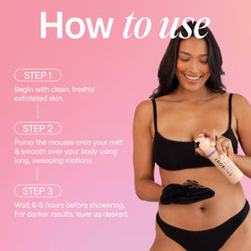 BALI BODY lifestyle image on beach highlighting glowing, bronzed skin benefit