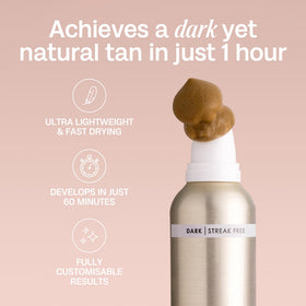 Bali Body before and after comparison showing natural tan result