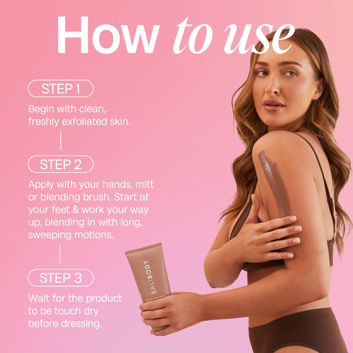 BALI BODY cream placed in beach bag illustrating ready-to-go glow