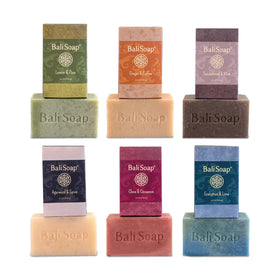 Bali Soap close-up of bar texture highlighting creamy lather and moisturizing feel