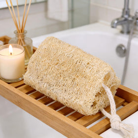 Balifeel loofah used for dish cleaning showing versatile household benefit