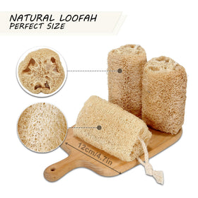 Balifeel close-up of loofah fibers highlighting natural texture and gentle exfoliation