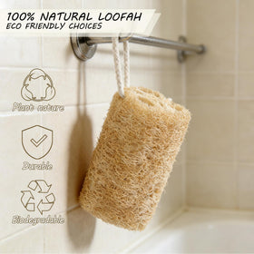 Balifeel soaked loofah softened after warm water to show usability benefit