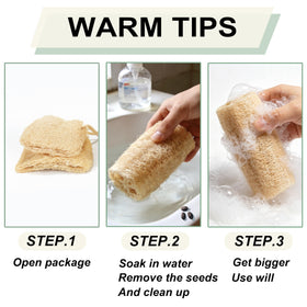 Balifeel loofah with embedded soap illustrating convenient two-in-one benefit