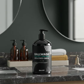 Ballsy ingredients panel with coconut oil and plant extracts benefit