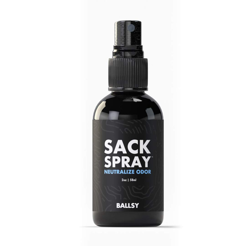 Ballsy front packaging showing label and 2 oz size for discreet freshness