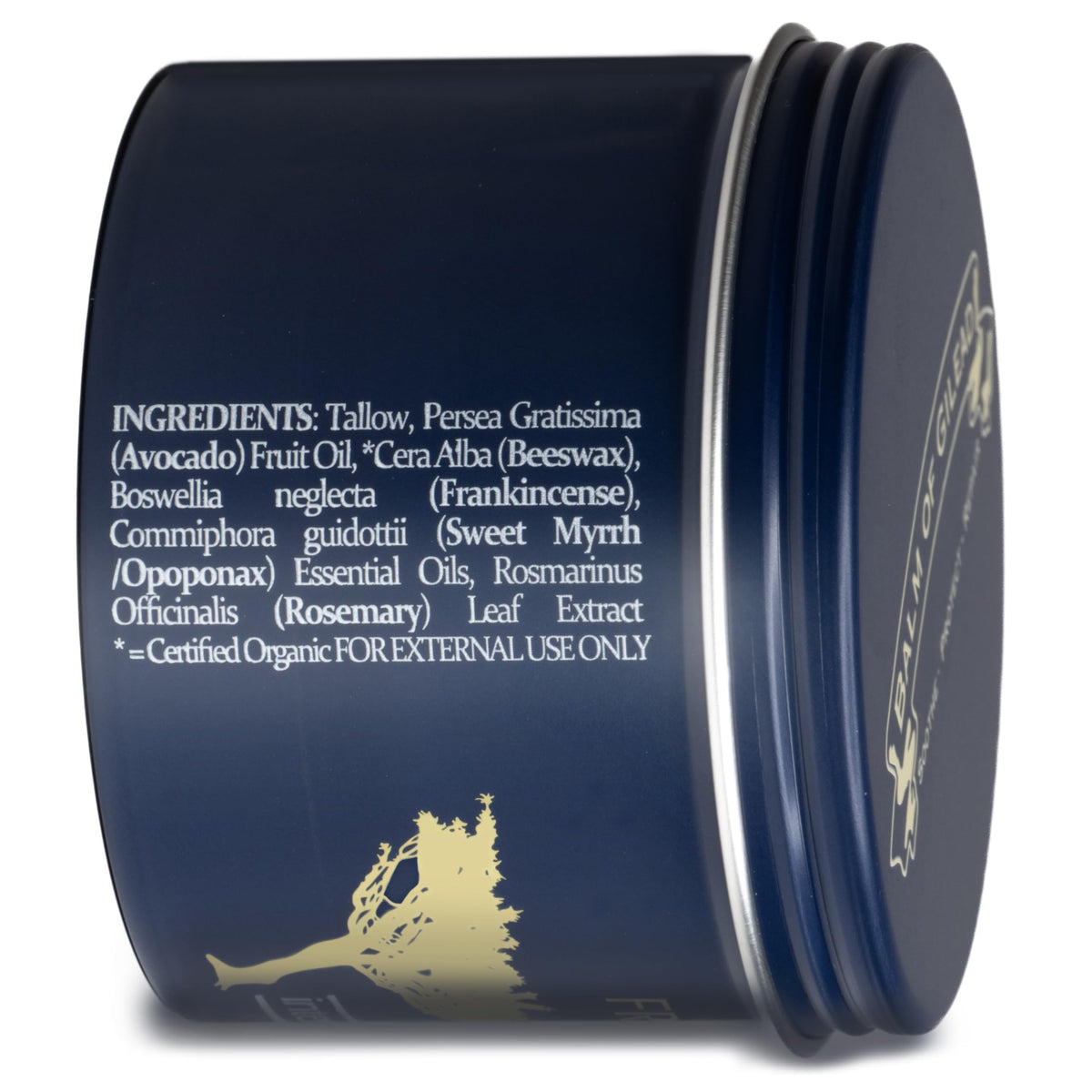 BALM OF GILEAD distilled oil bottles with botanicals showing traceable sourcing benefit