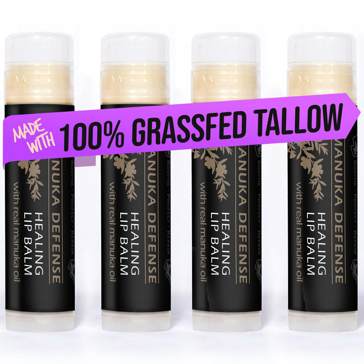 BALM OF GILEAD front packaging showing four travel tubes and protective benefits