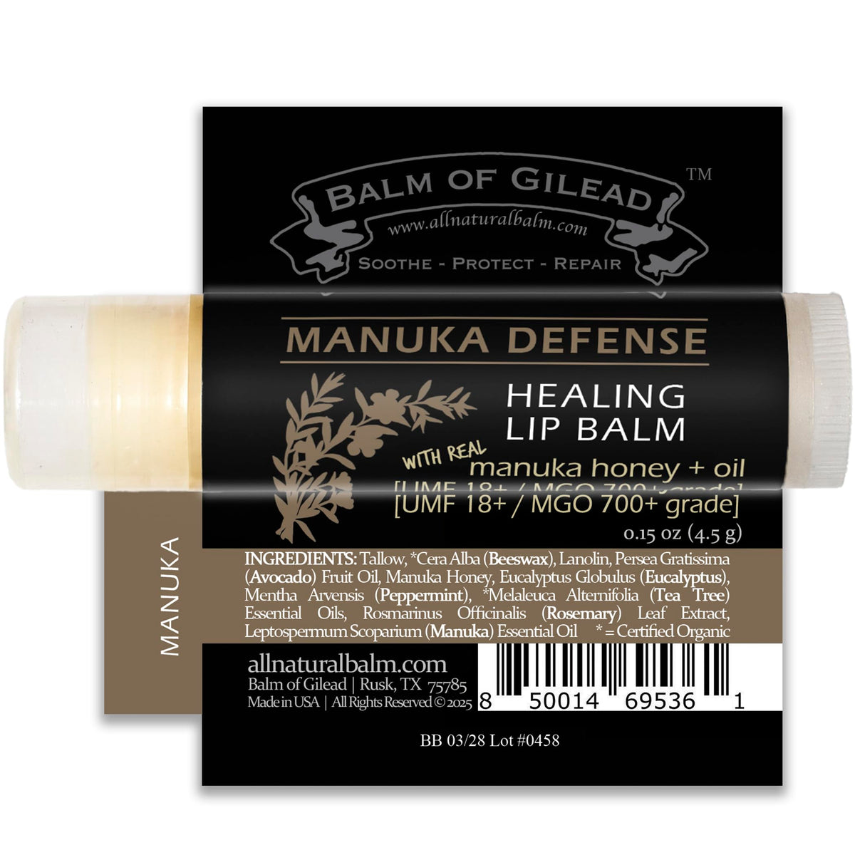 BALM OF GILEAD in winter outdoor setting illustrating protective moisture