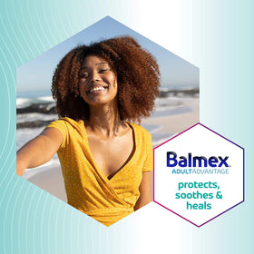 Balmex tube cap detail showing secure closure to prevent leaks and preserve freshness
