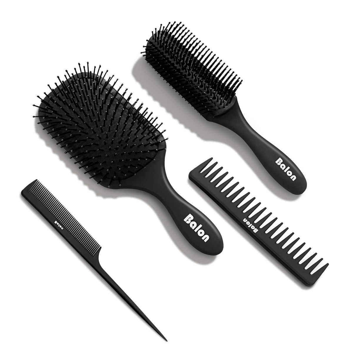 BALON front view of brush set, shows complete kit and storage convenience