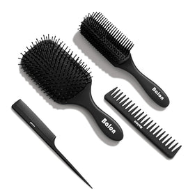 BALON front view of brush set, shows complete kit and storage convenience