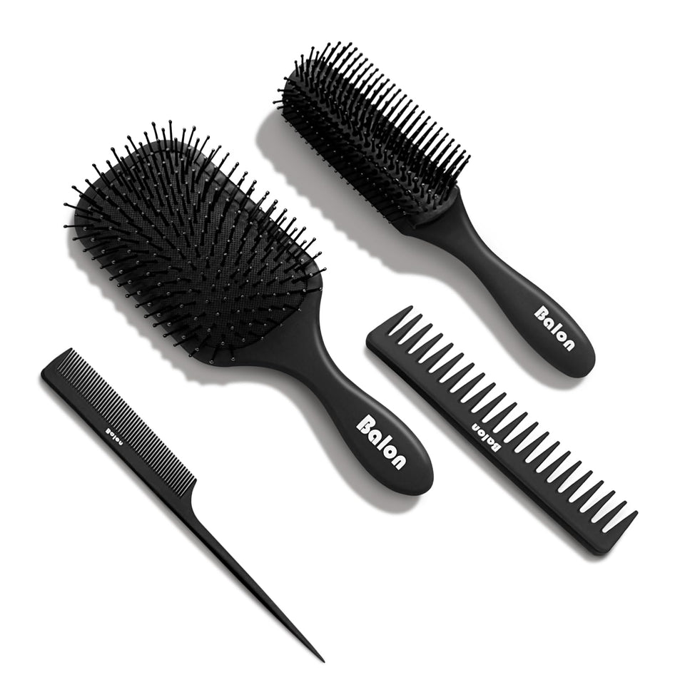 BALON front view of brush set, shows complete kit and storage convenience