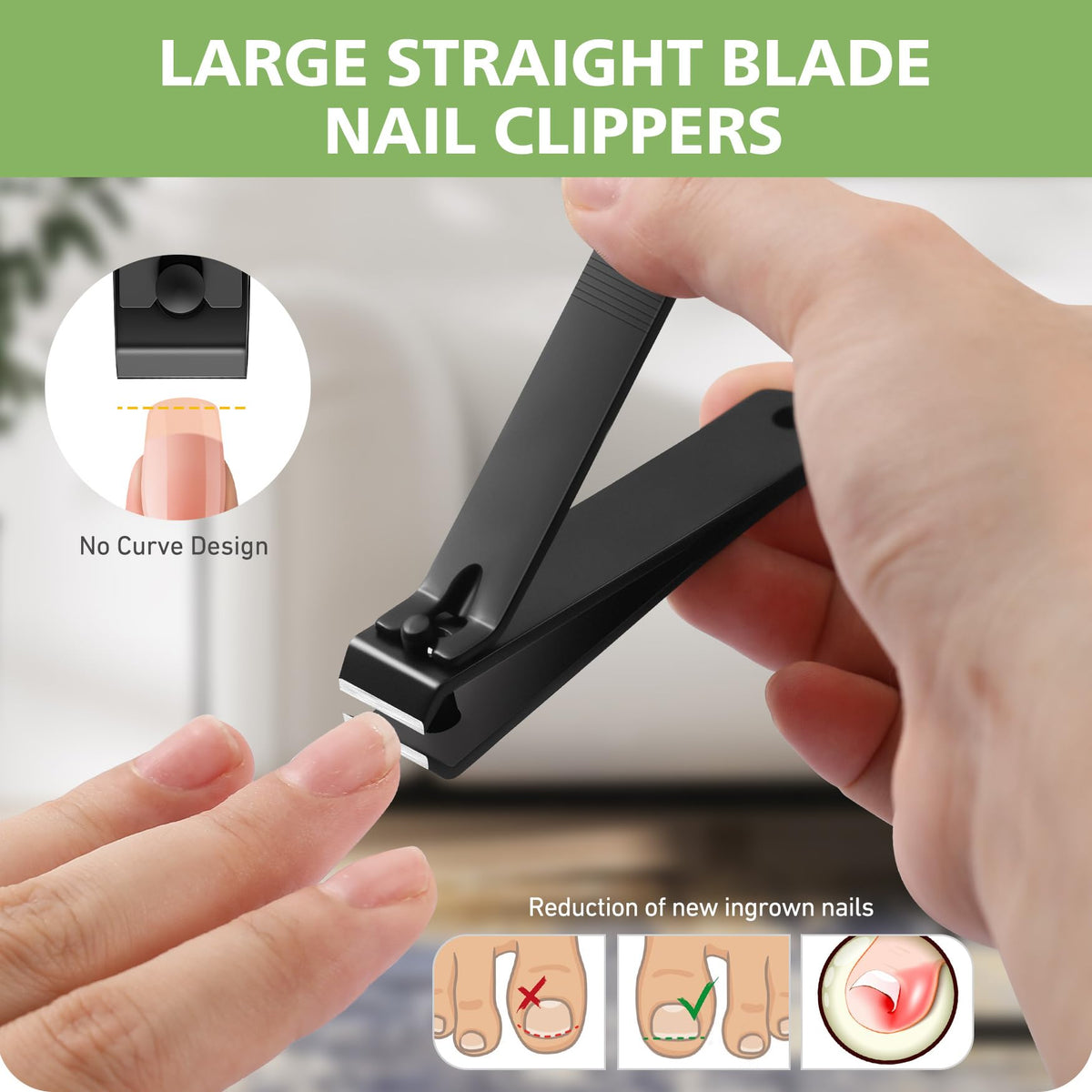 Baluca close-up of sharp straight blade for precise, clean cuts