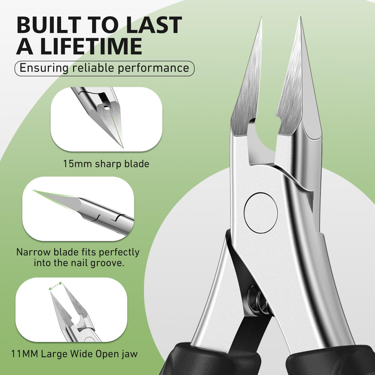 Baluca clippers beside a ruler to show long-handle scale and extended blade reach