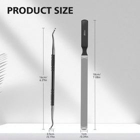 BALUCA stainless steel file stored in travel pouch for hygienic portability