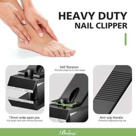 Baluca wide jaw open to show 3.35mm capacity for thick nails