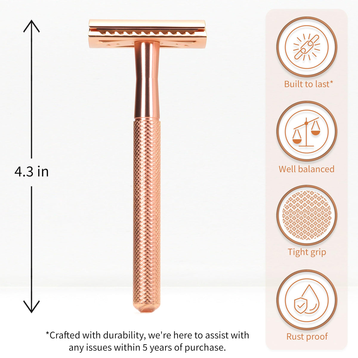 Bambaw razor head close-up showing blade seating for precise, consistent shaving benefit