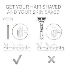 Bambaw razor in hand scale comparison conveys weight and ergonomic benefit