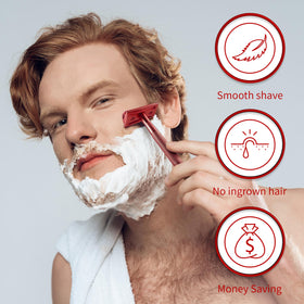 Bambaw razor in hand scale comparison demonstrating compact size and balanced handling