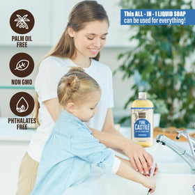 BAMBOO AND BIRCH label detail listing natural ingredients and palm‑oil free benefit