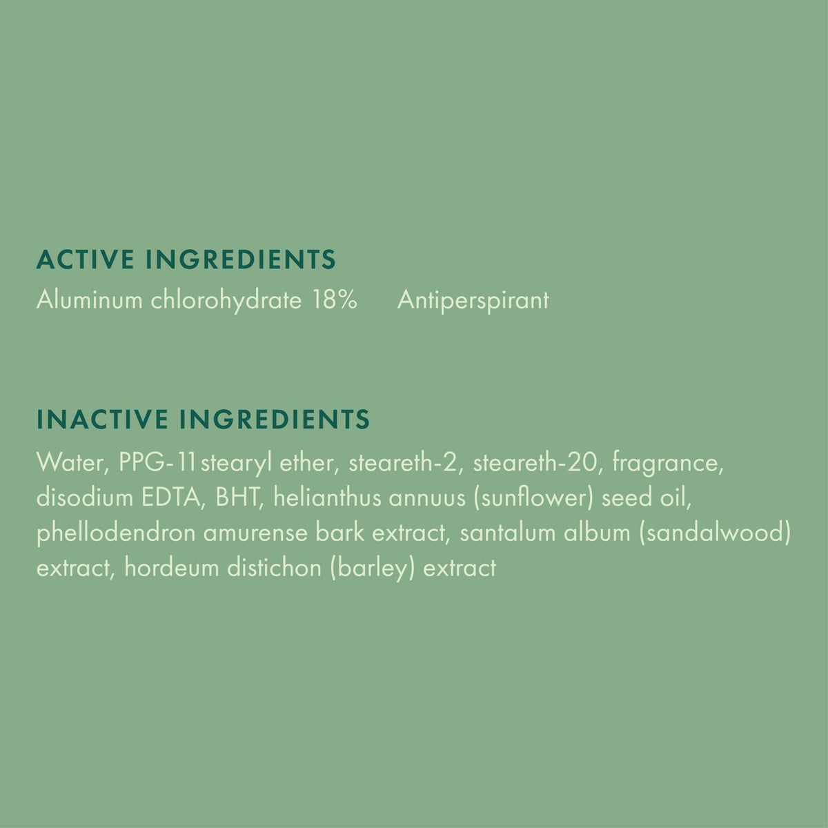 Ban roll-on packaging and components showing recyclable-style presentation