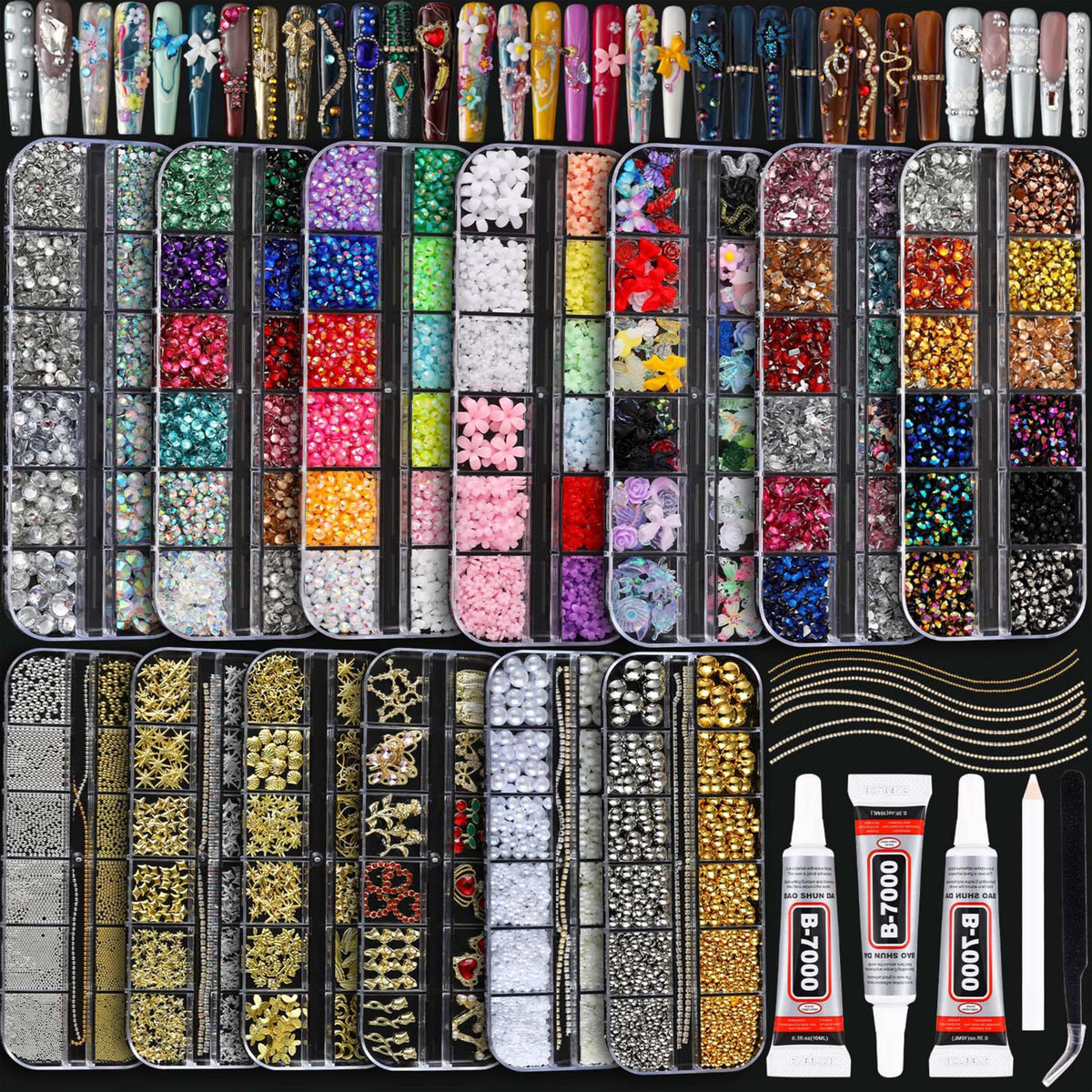 BANA ART front packaging showing kit contents and organized boxes for quick selection