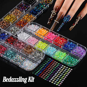 BANA ART charms beside a coin to show scale and small-size suitability for nails