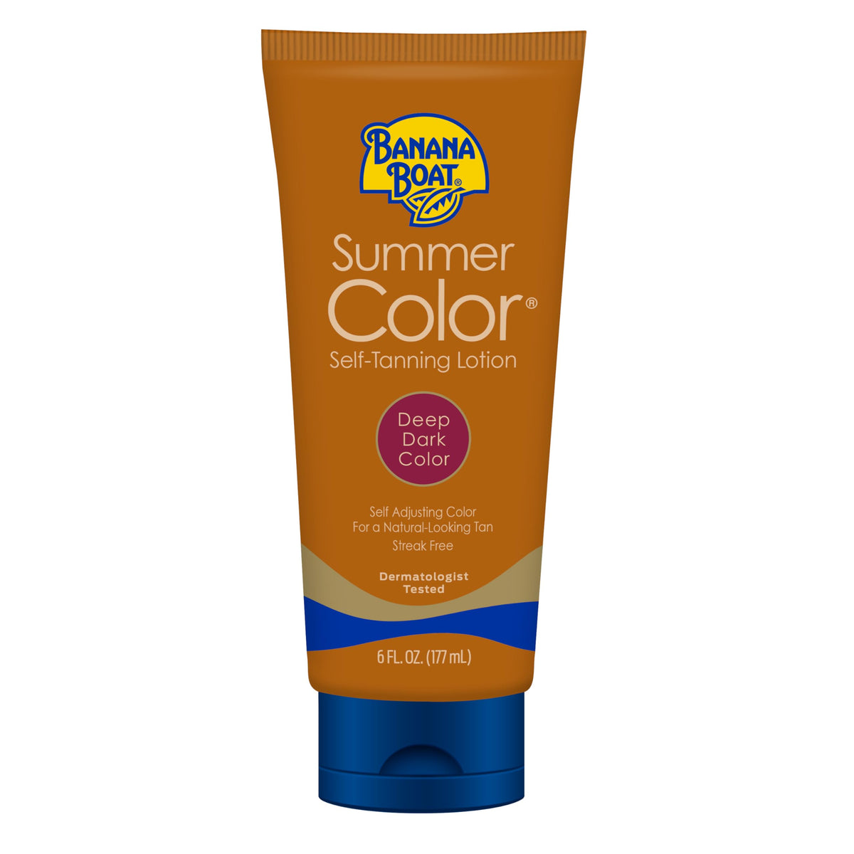 Banana Boat bottle front packaging showing deep self tanner and benefits