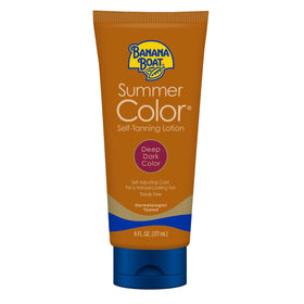 Banana Boat bottle front packaging showing deep self tanner and benefits