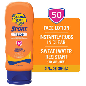 Banana Boat texture close-up demonstrating lightweight, non-greasy lotion