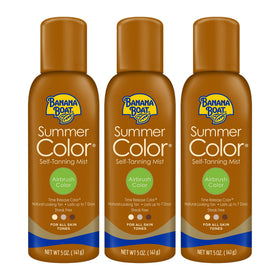 Banana Boat front view of three 5 oz cans showing packaging and convenience