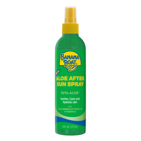 Banana Boat front packaging showing aloe spray for quick cooling