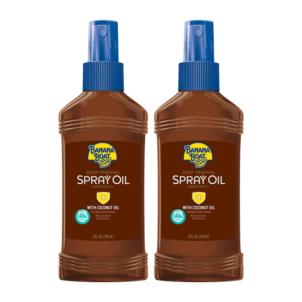 Banana Boat twin pack front packaging showing bottles and branding with easy identification