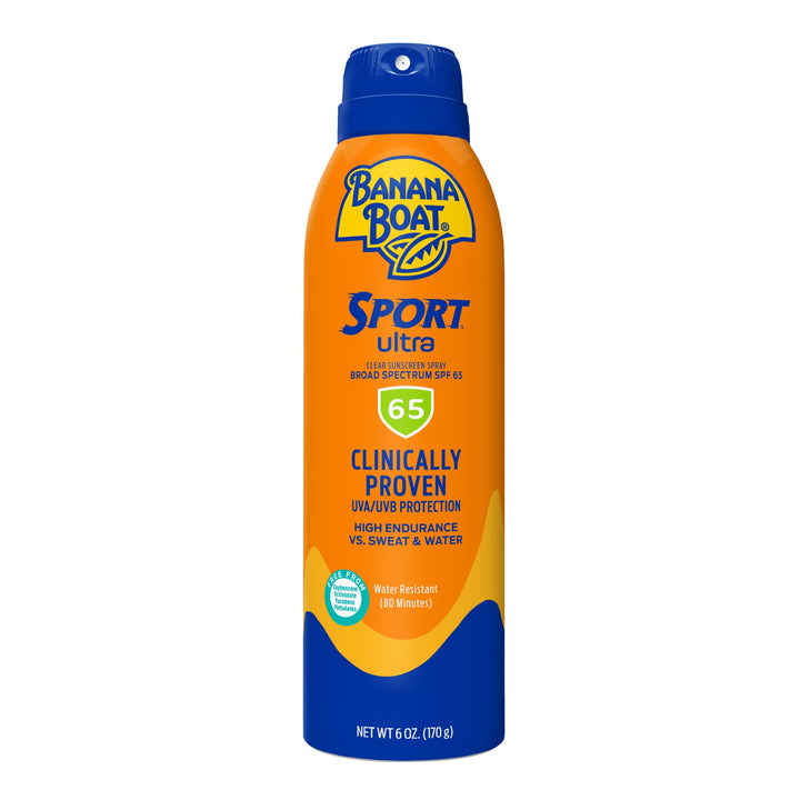 Banana Boat front packaging showing SPF 65 and water-resistant benefit