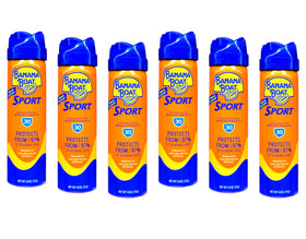 Banana Boat label close-up showing SPF 30 and water-resistant claim