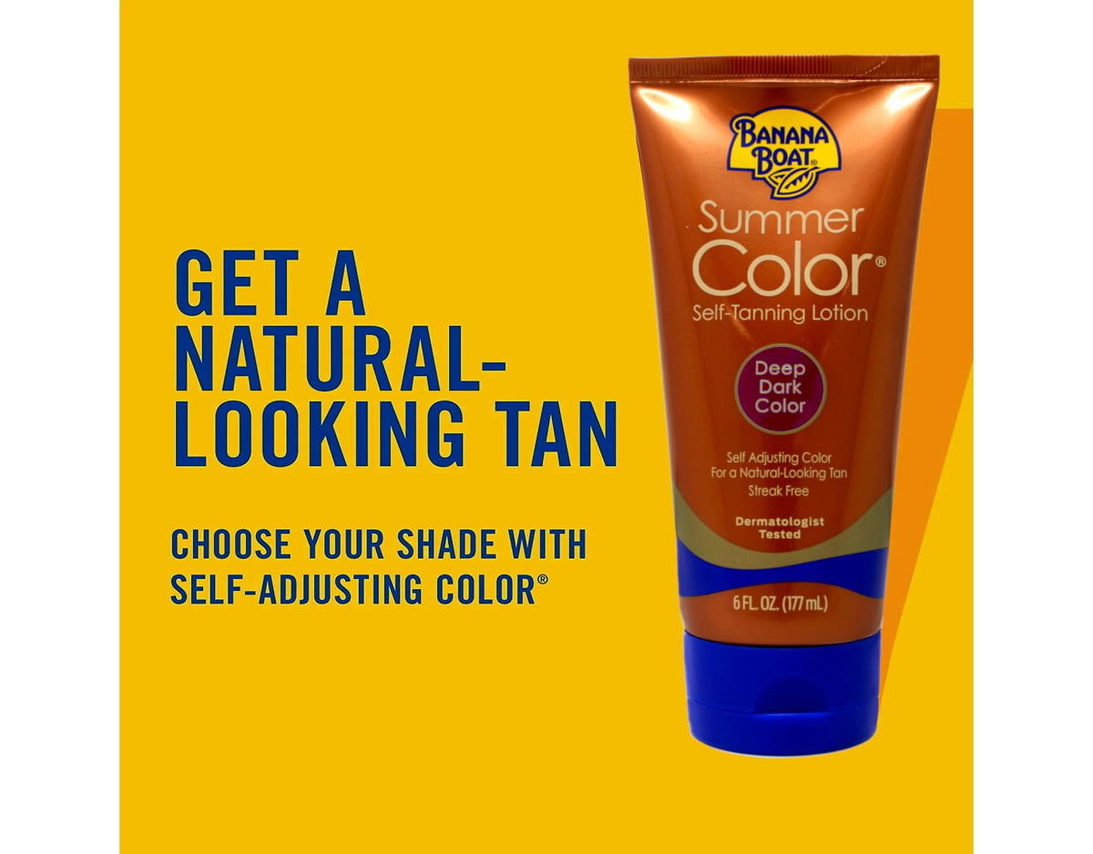 Banana Boat in a beach bag lifestyle scene suggesting natural summer glow