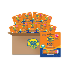 Banana Boat front packaging showing 10-count multipack and SPF benefit