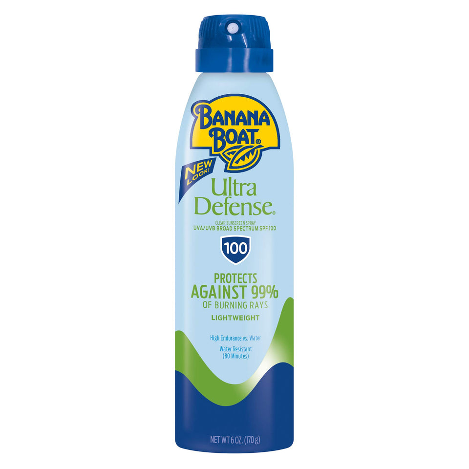 Banana Boat SPF 100 front packaging showing label and size for high protection