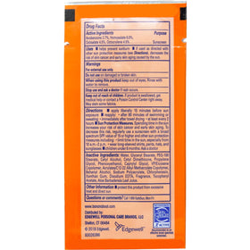Banana Boat sport packet being applied on hand for active water-resistant benefit