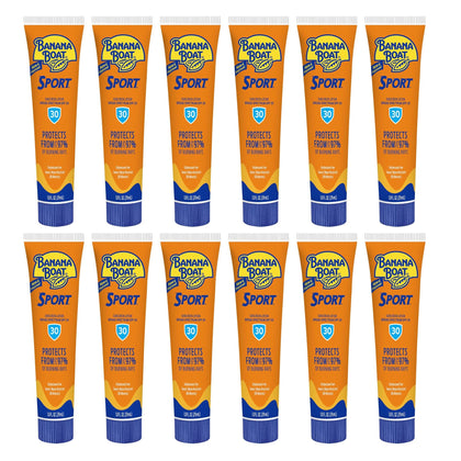 Banana Boat front packaging showing SPF 30 and sport performance benefit