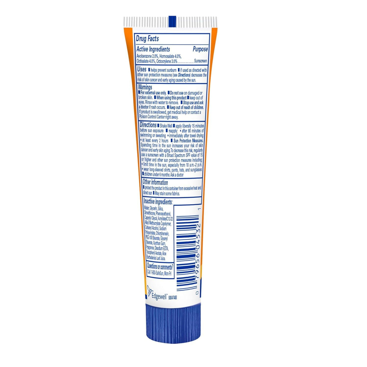 Close-up of Banana Boat lotion texture highlighting fast absorption