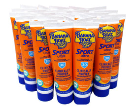 Banana Boat close-up of bottle texture highlighting quick-absorbing formula