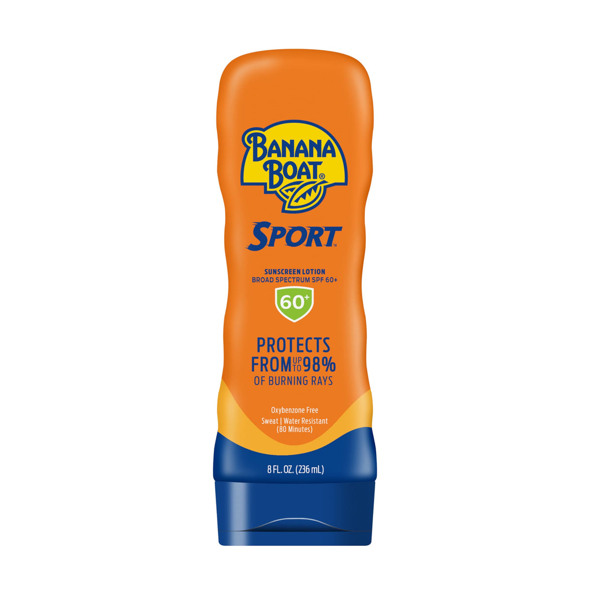 Banana Boat front packaging showing SPF 60 and sport protection benefit